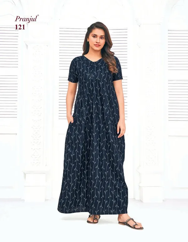Pure Cotton Pranjul Nighty | PN121